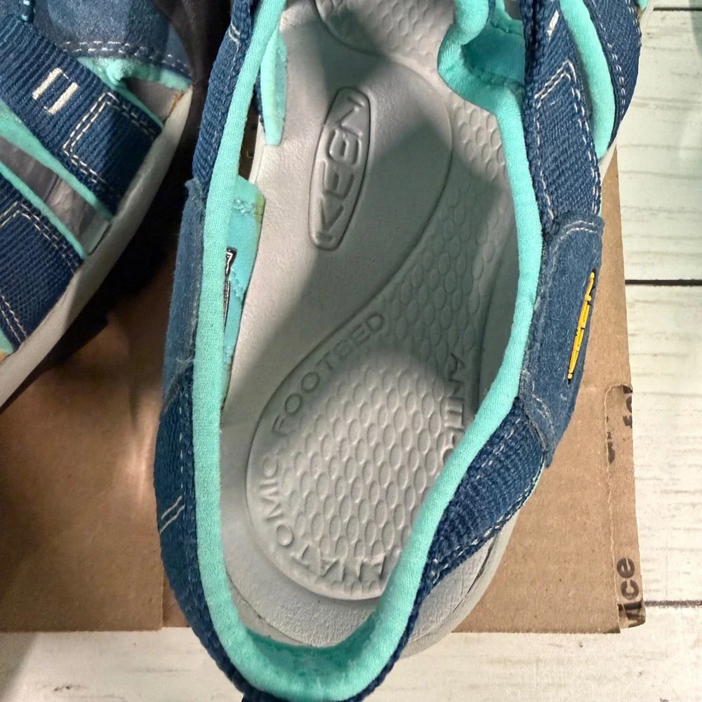 Keen Newport H2 Sandals Womens 11 Blue Teal Waterproof Hiking Sport Closed Toe